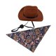 thumbnail image 5 of Sombrero De Vaquero Para Mascotas Universal Funny Western Caps Bandana Para Cumplea?os, Vacaciones, Azul Marino M, 5 of 5