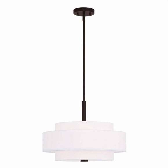 Lámpara colgante Livex Lighting Meridian 50874-07 Bronce