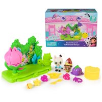 Gabby'S Dollhouse - Set De Juego Historia Del Jardín Casa De Muñecas De Gabby Con 2 Figuras + 9 Accesorios