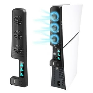 Ventilador De Enfriamiento Aaronmei Para Ps5 Slim Negro