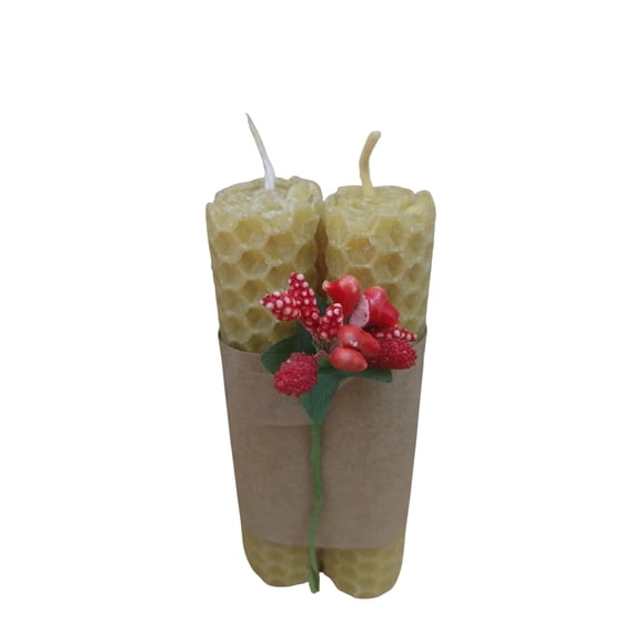 Pack 2 Velas Miel  para Candelabros
