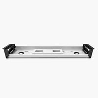 Form Office - Bandeja Eléctrica 80 Cm Blanco Para Escritorio Sobre 120 Cm