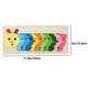 thumbnail image 1 of Rectangle Toddler Puzzle,Wooden Puzzle For Children, Animals Puzzles Dinosaur Crocodile Caterpillar Giraffe,Colorful Wood Numbered Puzzles Baby Infant Kid Preschool Learning Educational Toys, 1 of 3