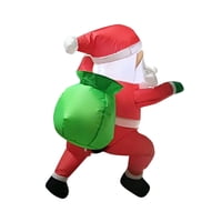 Magideal - Decoración Navideña De Ventana Con Papá Noel Inflable Escalador. Escena Para Decoración Interior De Ventanas De Azulejos Y Vidrio. Navidad En El Jardí