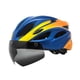 thumbnail image 2 of Casco De Bicicleta Para Adultos Con Visera Ligero Transpirable Casco De Bicicleta De Carretera Azul Amarillo, 2 of 5