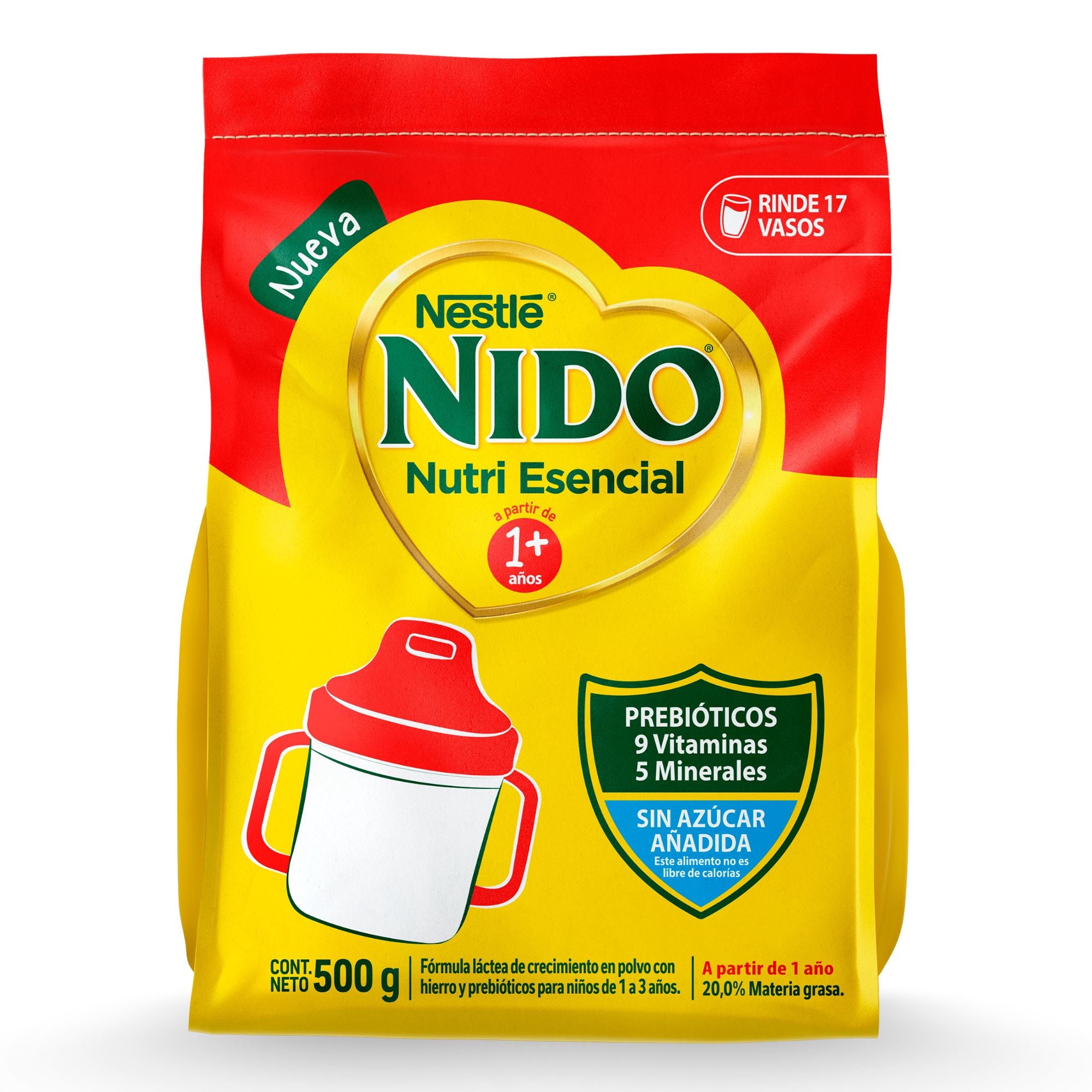 Fórmula Láctea De Crecimiento En Polvo Nutri Esencial Etapa 1 Tradicional + Bolsa 500 g Nido