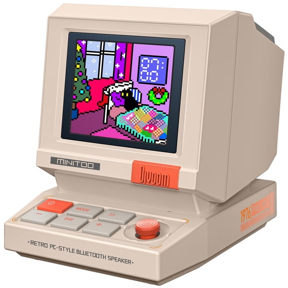 Parlante Bluetooth Divoom MiniToo estilo PC retro de 5W
