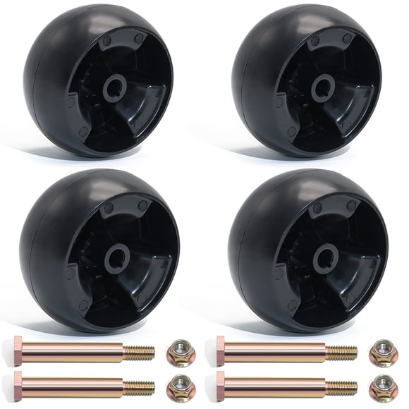Kit de Ruedas CheeMuii para Plataforma de Cortacésped de 5" Paquete de 4 con Pernos