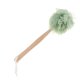 thumbnail image 4 of mango largo ducha puff puf esponja exfoliating malla cepillo scrubber verde, 4 of 5