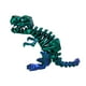 thumbnail image 2 of Figuras Articuladas Novedosas De Juguete De Dinosaurio Impreso En 3D Para Vacaciones, Coche, Oficina, Azul Y Verde, 2 of 3