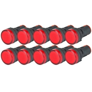 Soliot - Luz Piloto Led Rojo 22Mm 220V Pack 10 Unidades