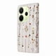 thumbnail image 5 of FOXDOCK Funda Tipo Cartera Floral para Xiaomi Redmi Note 14 4G ,Funda con Tapa de Cuero PU, Protección Antigolpes con Ranuras para Tarjetas y Soporte, 5 of 5