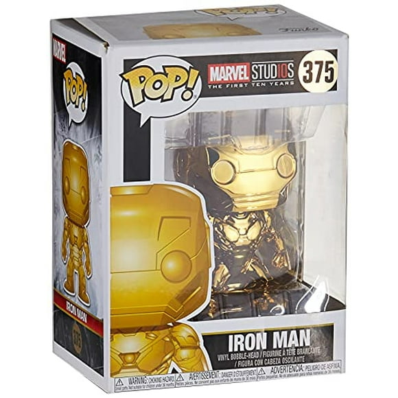 Funko Pop Marvel: Marvel Studios 10 - Figura Coleccionable Iron Man (Cromo Dorado), Multic Funko POP
