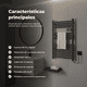 thumbnail image 5 of Calefactor Secador de Toallas Programable 500 w Mural 88x54 cm Viglio WIfi Gris, 5 of 7