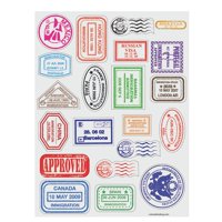 Hojas De Pegatinas Fun Express Passport Stamp Vbs (480 Pegatinas)