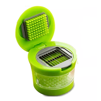 Genérico - Picador De Ajo Cortador Rallador Rebanador Cocina Verde