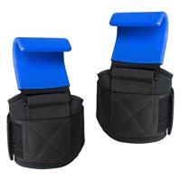 Ioensy - Juego De 2 Correas De Muñeca De Elevación Con Ganchos De Metal Mate Para Entrenamiento Pull-Up Azul