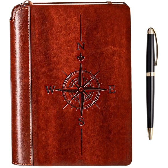 Journal SETTINI® Compass Journal Tapa dura, piel vegana