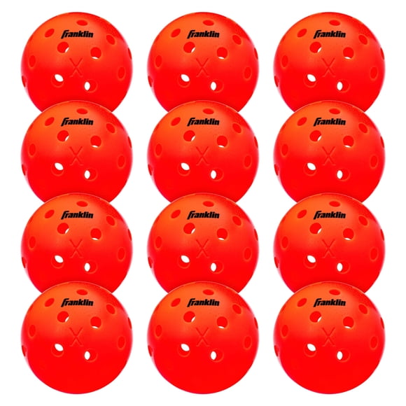 Pickleballs Franklin Sports X-40 Outdoor, paquete de 12 unidades