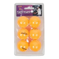 Set 6 Pelotas Ping Pong 1 Estrella Sensei - Tenis De Mesa