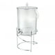 thumbnail image 5 of Dispensador De Bebidas Con Grifo Contenedor Dispensador De Bebidas Para Mesa De Nevera 19cmx39cm 5L Blanco Y Soporte, 5 of 5