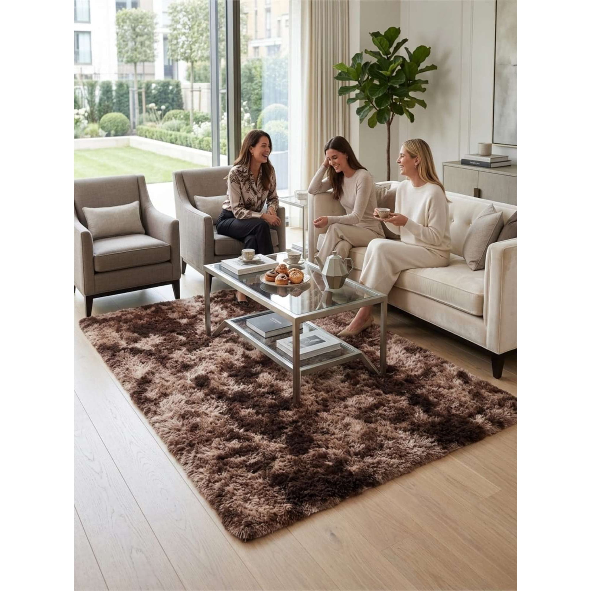 Todo Para El Hogar - Alfombras Pelo Largo Tamaño 150x200 Cm Super Suave
