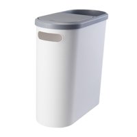 Magideal - Bote De Basura Para Baño Delgado, Contenedor De Basura Para Cocina, Contenedor De Basura De Espacio Estrecho Para El Hogar, Baño, Inodoro, Oficina Y