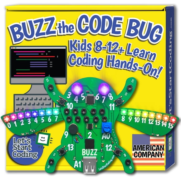 Kit STEM Let's Start Coding Buzz The Code Bug