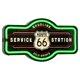 thumbnail image 1 of Letrero decorativo Route 66 LED neón – American Art Decor, 1 of 6