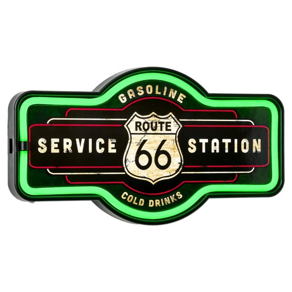 Letrero decorativo Route 66 LED neón – American Art Decor