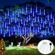 thumbnail image 1 of Luces solares navideñas JMEXSUSS Meteor Rain Blue 144 LED, 1 of 7