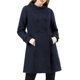 thumbnail image 1 of INSPIRE CHIC Abrigo de Mujer Doble Botonadura Largo Midi Cuello Alto Manga Larga Abrigo L Azul, 1 of 8