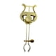 thumbnail image 1 of Clip Para Partituras De Clarinete Con Lira Clip Para Partituras De Clarinete Dorado Y Blanco, 1 of 5