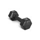 thumbnail image 1 of Mancuerna CAP Barbell de hierro fundido hexagonal 4.5 kg / 10 lb negra, individual, 1 of 7