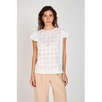 Blusa Renata Broderie Eclipse Blanco M