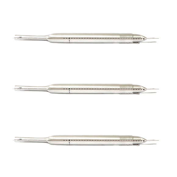 Kit 3 Repuesto Quemador Tubular Ajustable Universal (35 a 49,5 cm) Parrillas a Gas