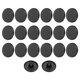 thumbnail image 1 of 20 piezas de botones de costura redondos planos de metal de 24L 15mm de aleación con vástago para reemplazo de manualidades para trajes de hombres y mujeres, negro mate, 1 of 7