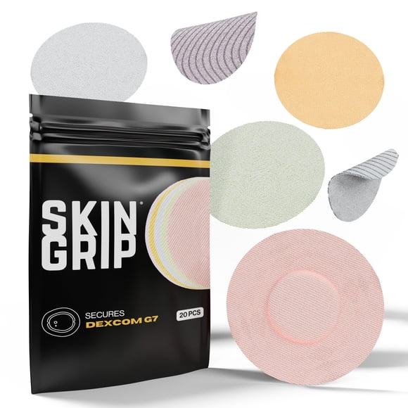 Parches adhesivos Skin Grip para Dexcom G7 y Stelo CGM, paquete de 20