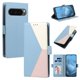 thumbnail image 1 of Funda Cartera Tricolor para Google Pixel 10 Pro XL 5G con Soporte, Azul Claro, 1 of 6