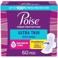 Almohadillas Poise Ultra Thin Para Incontinencia Y Posparto, 60 Unidades