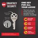 thumbnail image 3 of Set Deadbolt Lock Kwikset San Clemente negro mate con SmartKey, 3 of 6
