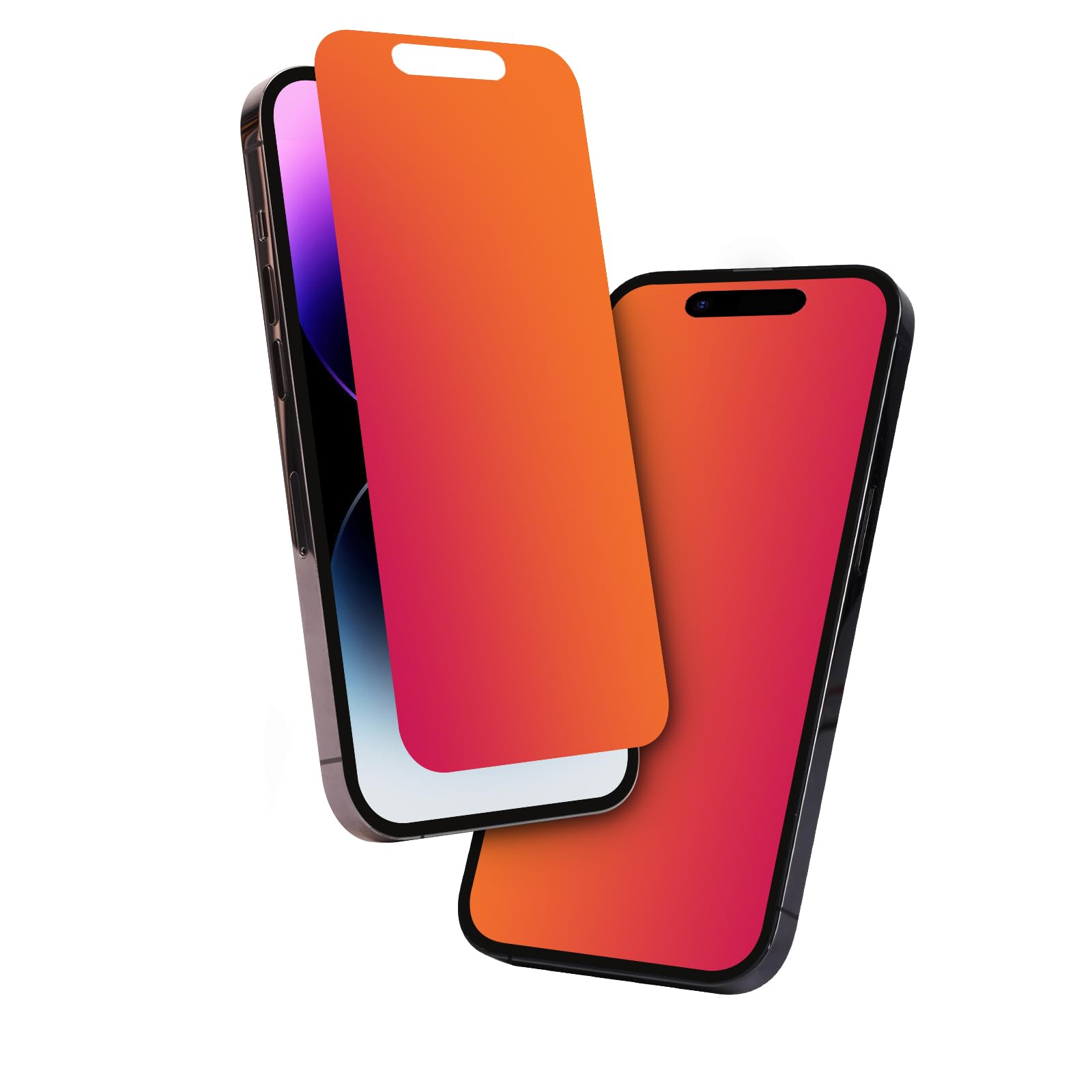 Protector De Pantalla Privacidad Jieykjo Iphone 16 Pro Max Rojo