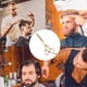 thumbnail image 5 of Tijeras para entresacar el cabello, tijeras de barbero para texturizar, uso profesional/doméstico, 5 of 5