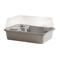 Ioensy - Jaula Grande Para Hámster, Casita De Ejercicio Para Animales Pequeños, Jerbos, Erizos, Gris