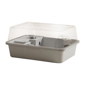 Ioensy - Jaula Grande Para Hámster, Casita De Ejercicio Para Animales Pequeños, Jerbos, Erizos, Gris