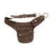 thumbnail image 3 of Paquete De Cintura De Cuero De Pu Bolso De Cintura De Moda Viaje Para Senderismo Al Aire Libre Mochilero Café, 3 of 3