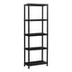 thumbnail image 2 of Estante Rack Plástico 5 Niveles 171x61x31 cm Negro Desarmable, 2 of 8