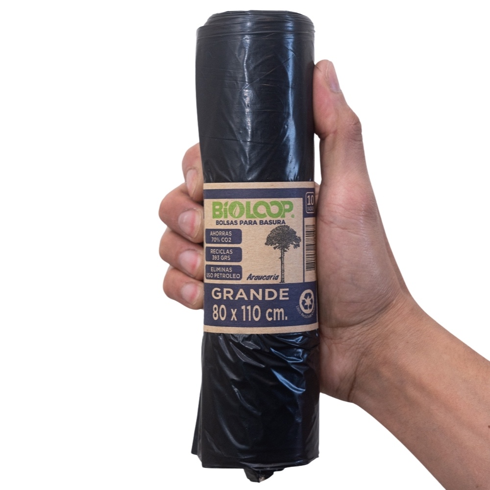 Bioloop - Bolsas De Basura 80X110 10 Unidades Caja 15 Rollos