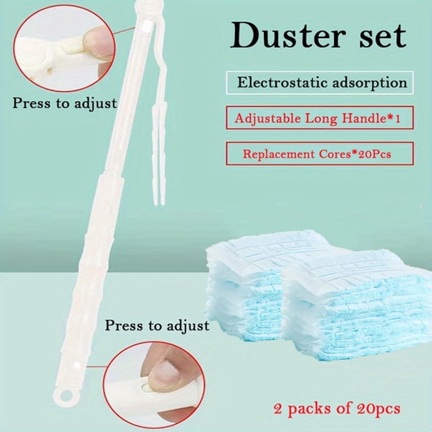 Effortlessly Clean Every Nook and Cranny with Our Disposable Electrostatic Duster Set - Non-Dusty, Chicken Feather Design at an Affordable Price!