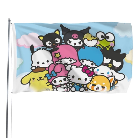 NYAN CAT Bandera impresa con temática, regalo perfecto para fanáticos, amigos y familiares, y adecuada para actividades al aire libre e interiores, decoraciones de fiesta.40cm×60cm
